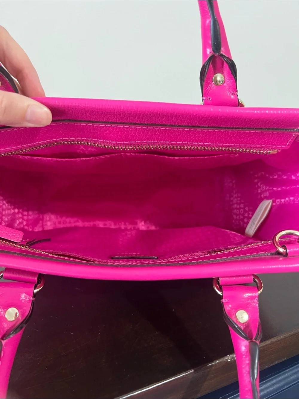 kate spade Hot Pink Pebbled Leather Satchel